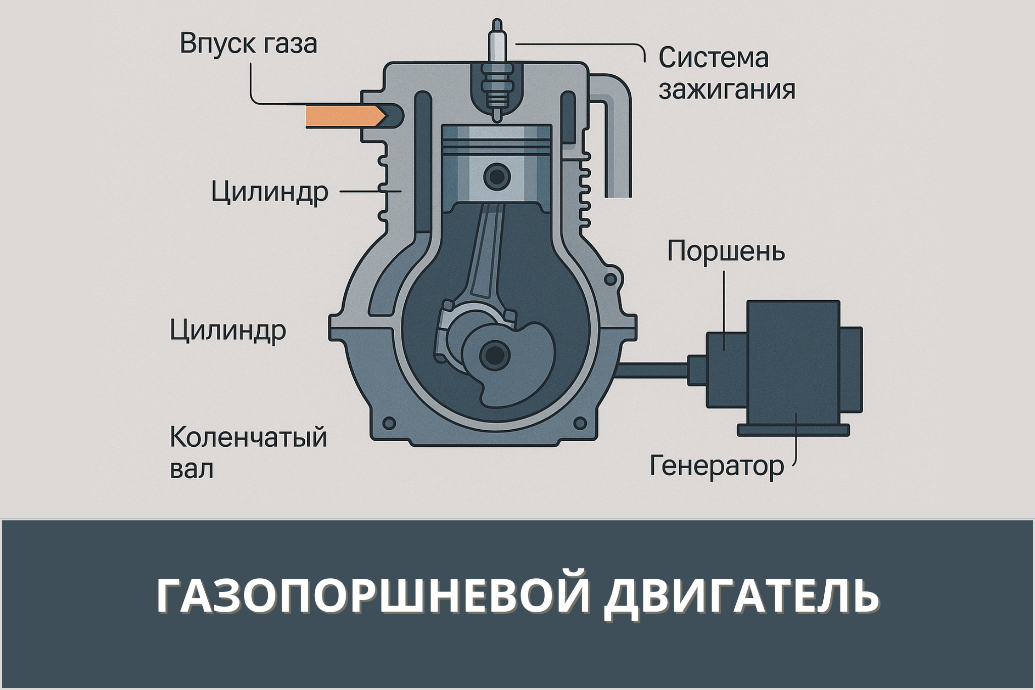 Газопоршневой двигатель