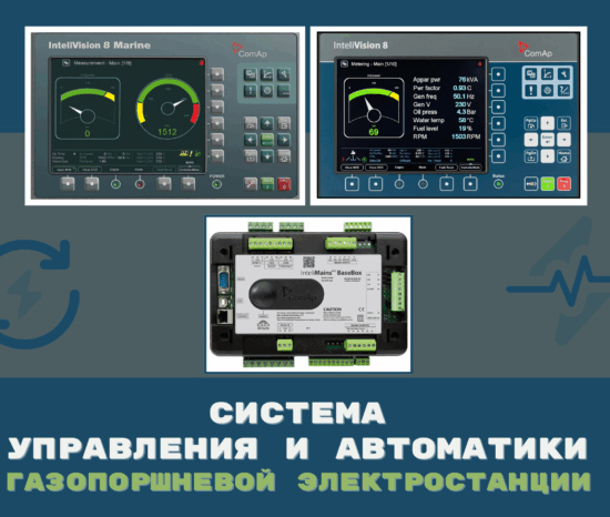 Система управления и автоматики газопоршневой электростанции